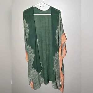 Ruggine Boho Festival Indie Witchcore Oversize Kimono Duster, One Size